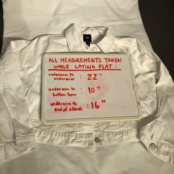 GAP White Denim Jacket size XL - Picture 7 of 9